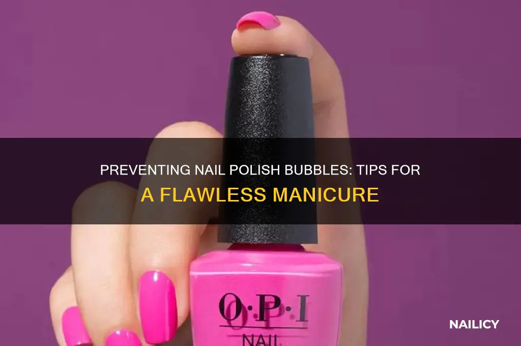 how to prevent bubbles in nail varnish