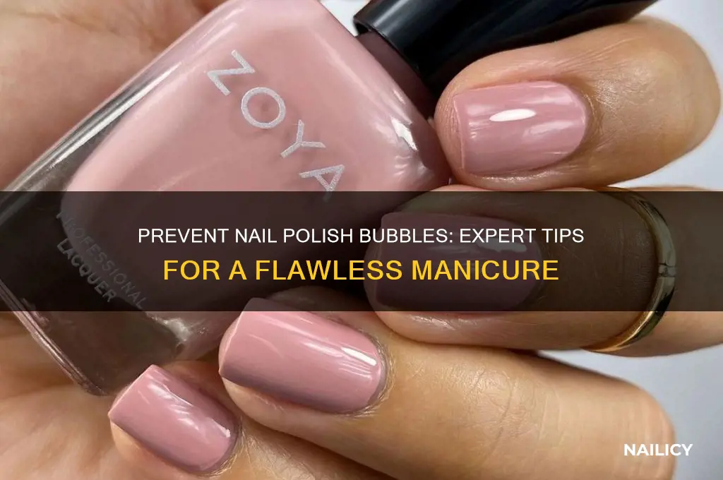how to prevent nail polish from bubbling