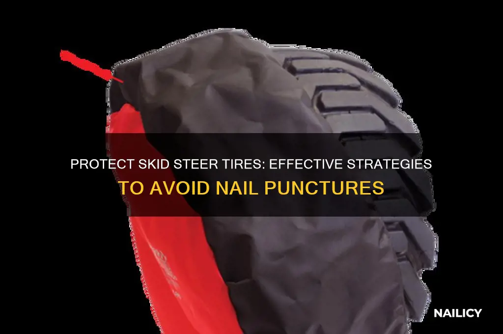 how to prevent skidsteer tires from nails