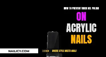 Preventing Thick Gel Polish on Acrylic Nails: Tips and Tricks