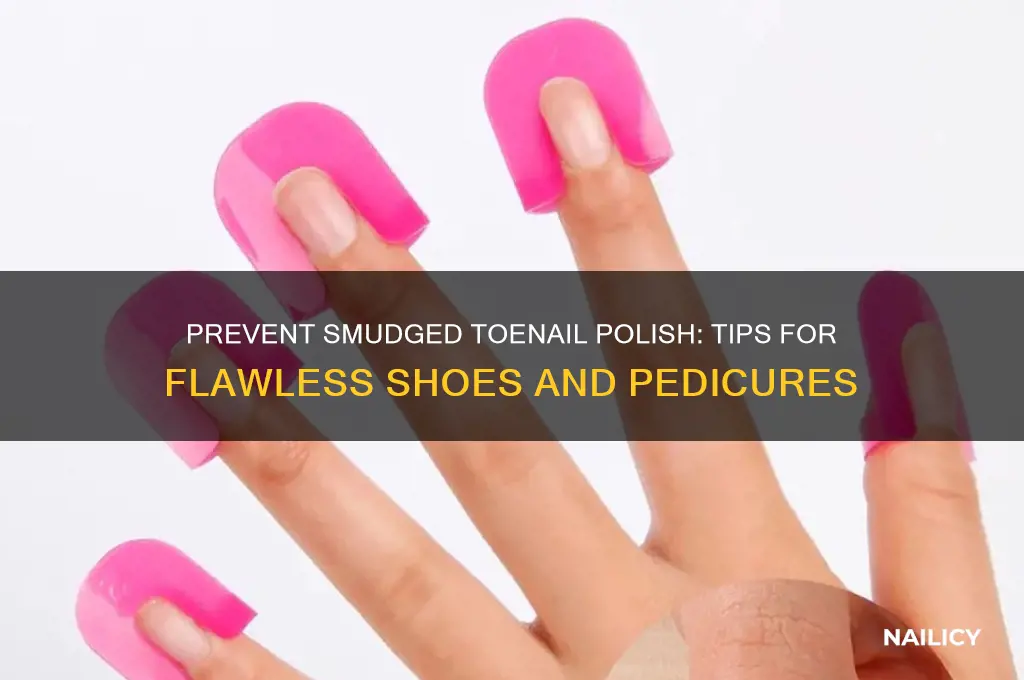 how to prevent toe nail polish from smudging in shoes