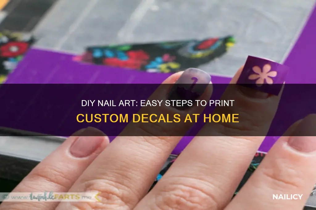 how to print nail decals at home