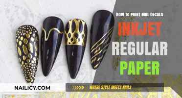 Print Nail Decals Easily: Inkjet on Regular Paper Guide