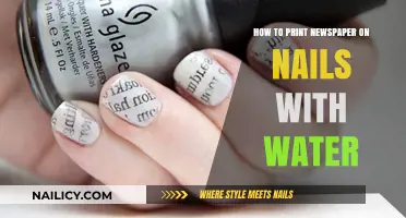 Print Newspaper on Nails with Water: Easy DIY Nail Art Guide