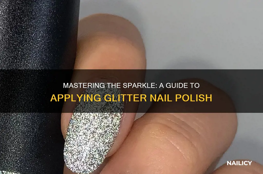 how to properly apply glitter nail polish