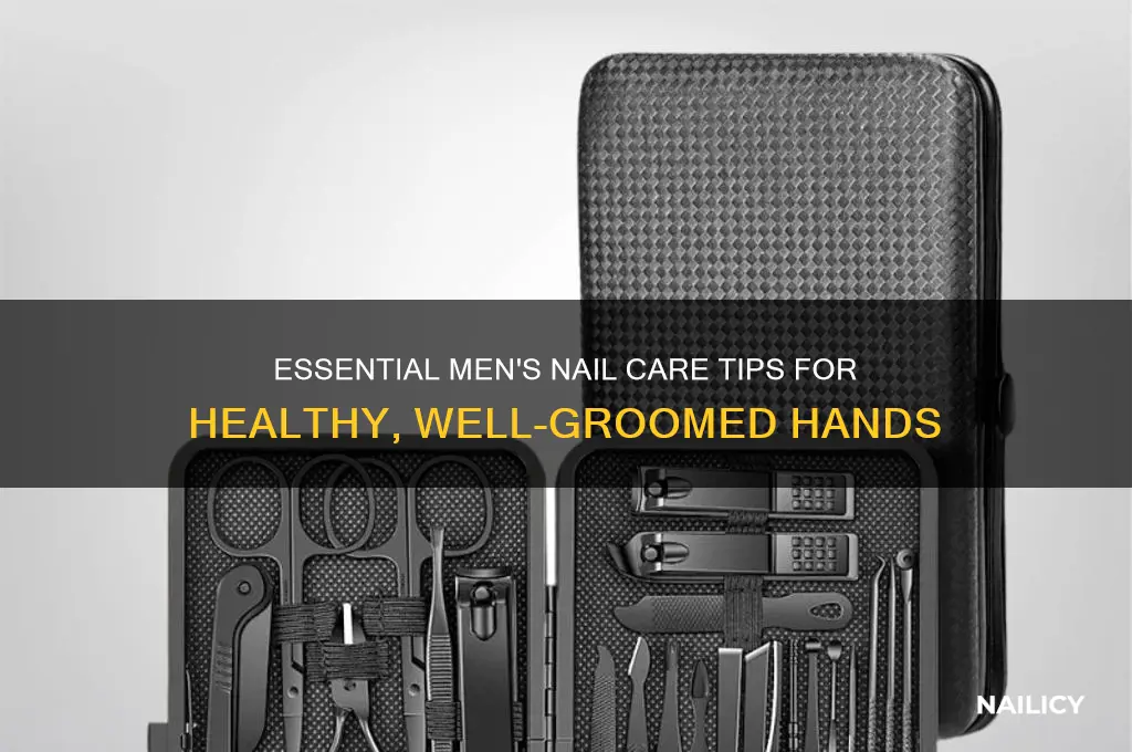 how to properly care for mens nails