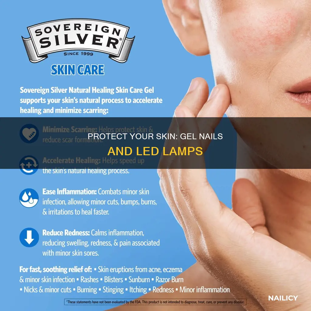 how to protect skin led lamp gel nails