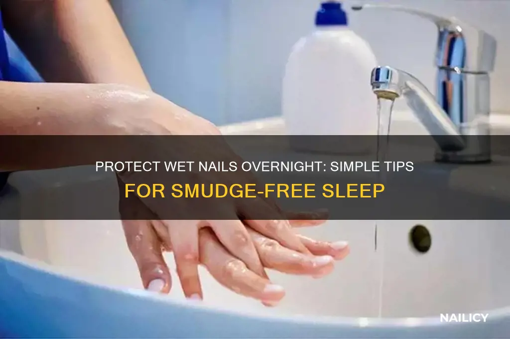 how to protect wet nails when sleeping