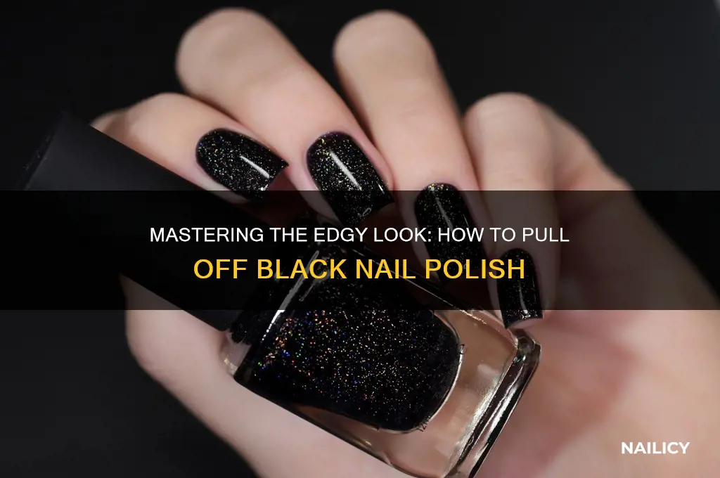how to pull off black nail polish
