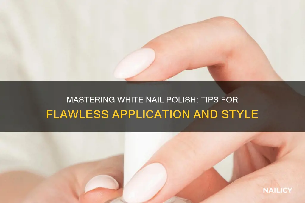 how to pull off white nail polish