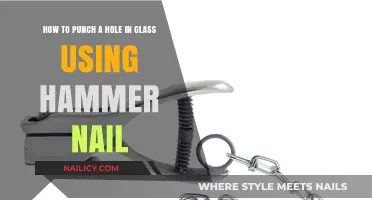DIY Glass Hole Punching: A Step-by-Step Guide with Hammer and Nail