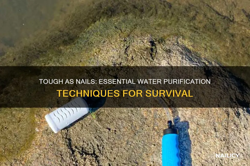 how to purify water in tough as nails