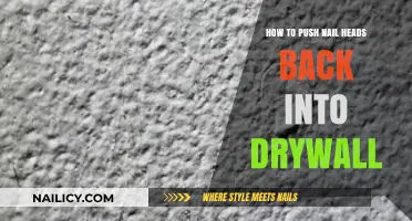 Quick Fix: Pushing Nail Heads Back into Drywall Seamlessly