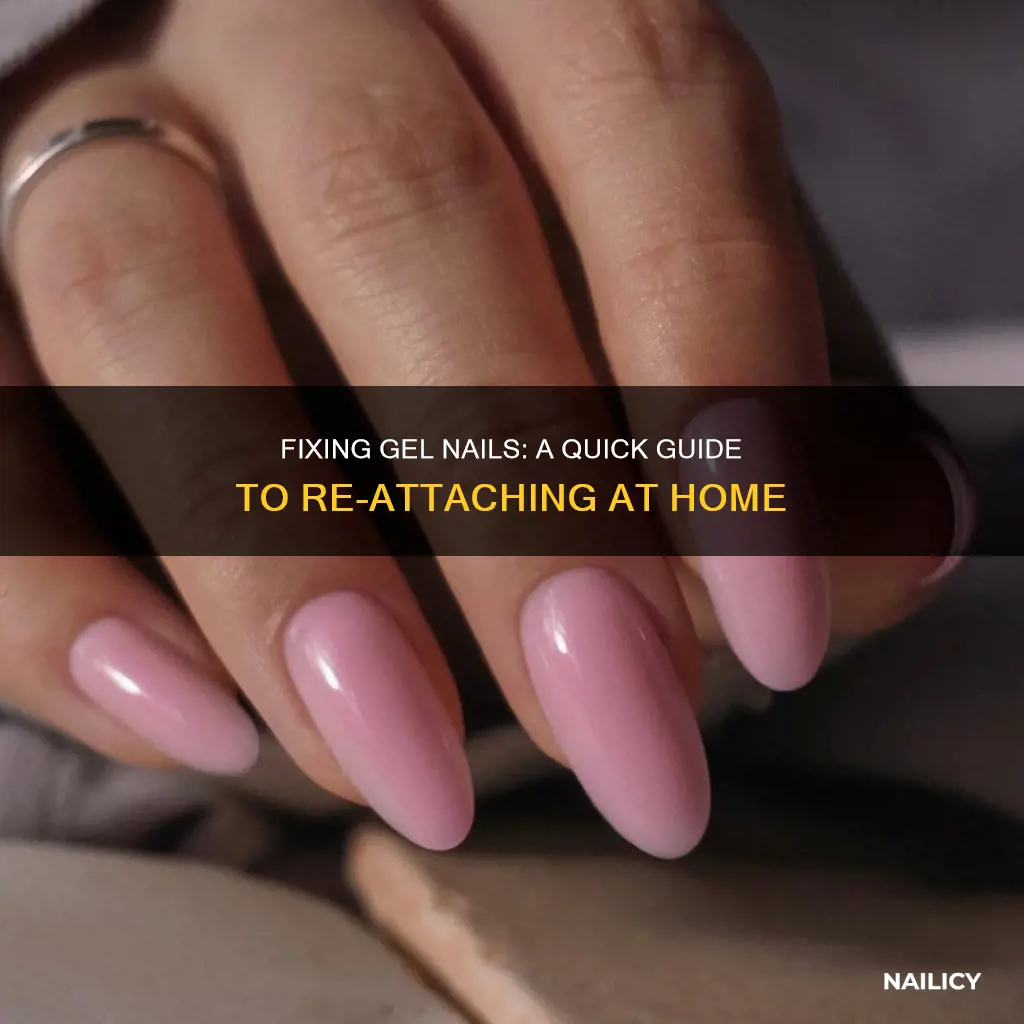 how to put a gel nail back on