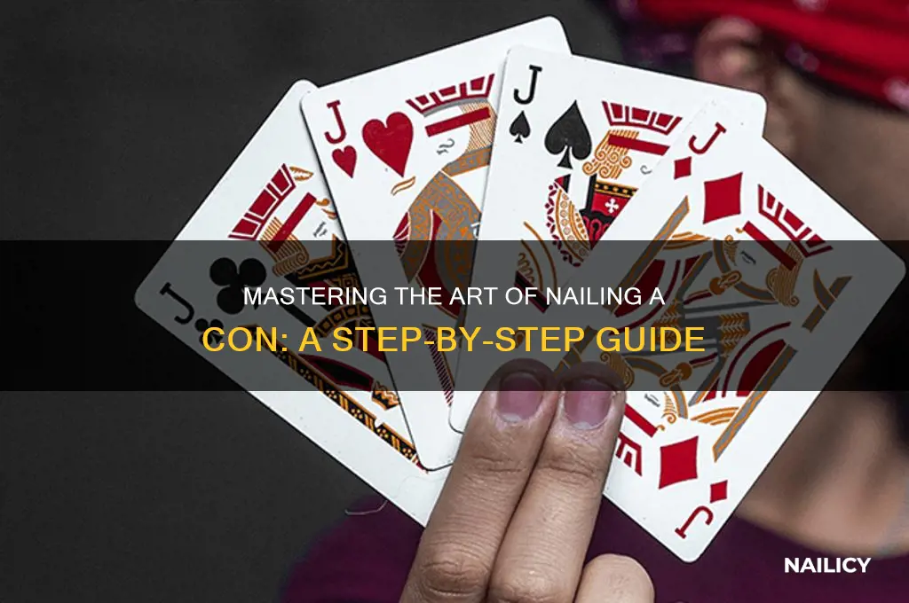 how to put a nail in a con