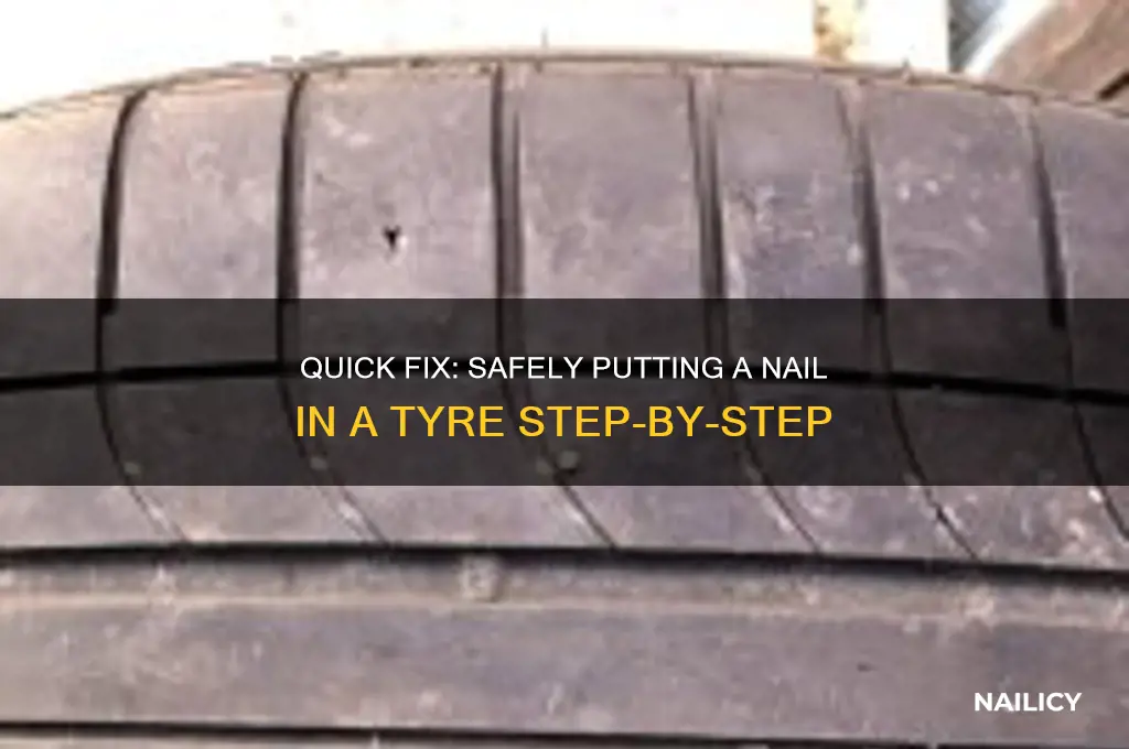 how to put a nail in a tyre