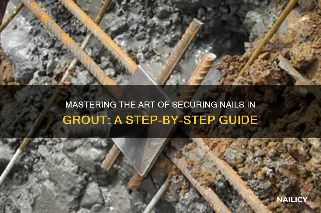how to put a nail in grout
