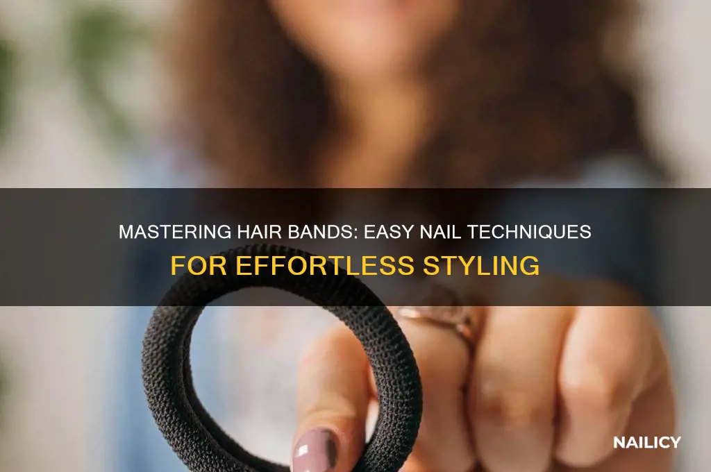 how to put bands in with nails