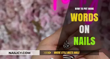Creative Nail Art: Transferring Book Words to Your Nails Easily