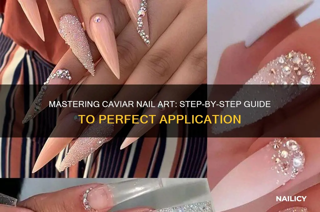how to put caviar nail polish