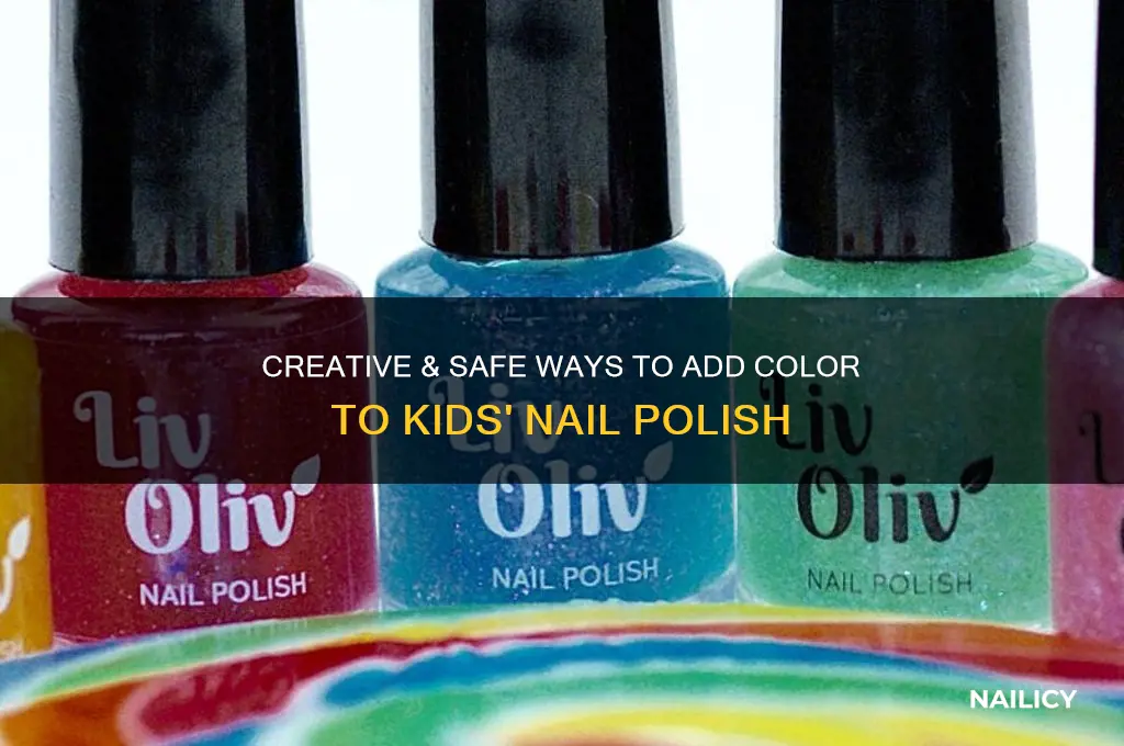 how to put color to kids nail polish