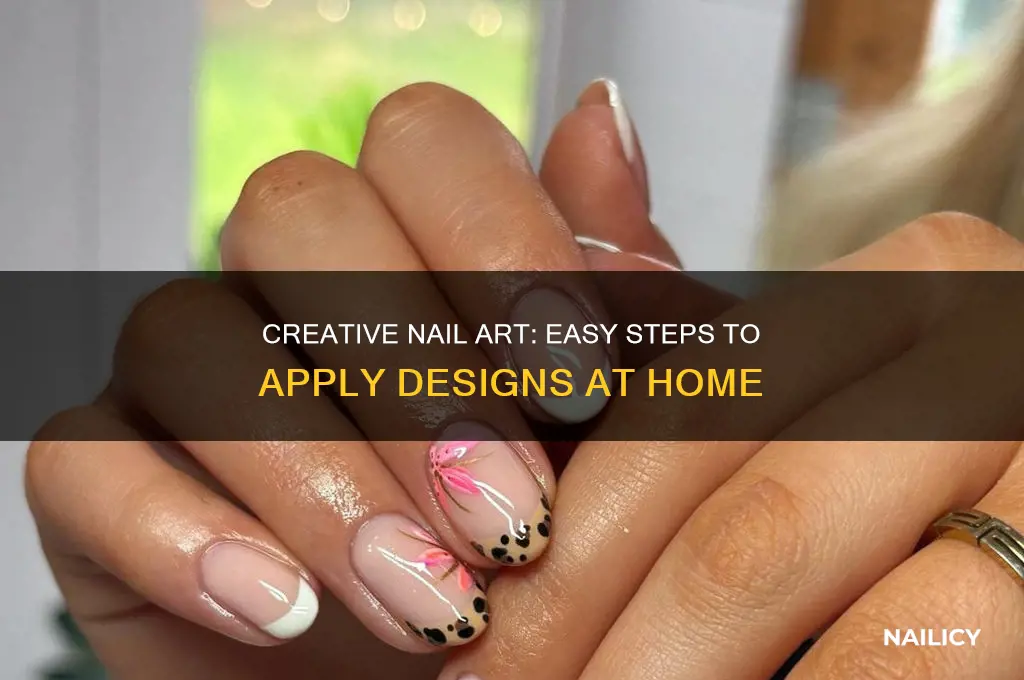 how to put design on your nails