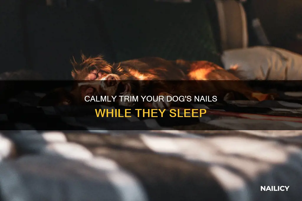 how to put dog to sleep to cut nails
