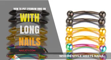 Eyebrow Piercing: Long Nails and Aftercare Tips