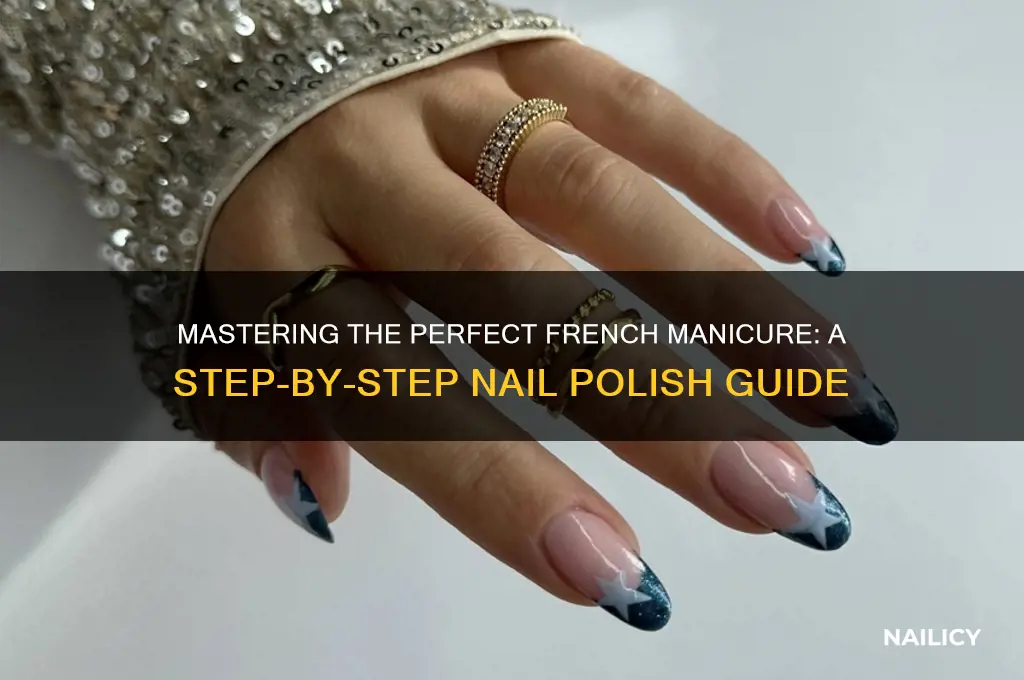 how to put french nail polish