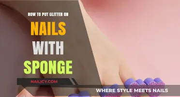 Easy Sponge Technique for Sparkly Glitter Nails at Home