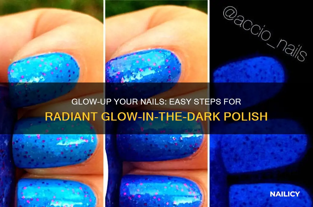 how to put glow in the dark nail polish