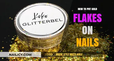 Glam Up Your Manicure: Easy Guide to Applying Gold Flakes on Nails