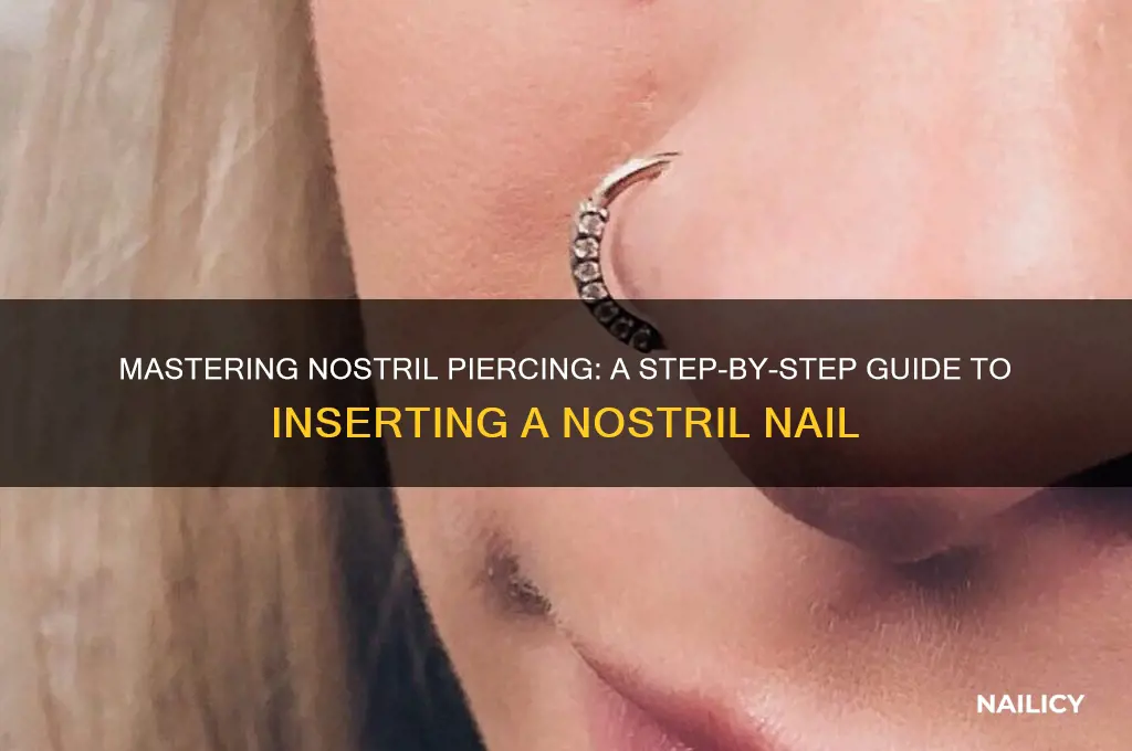 how to put in a nostril nail