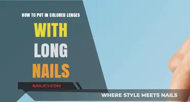 Colored Lenses: Easy Application with Long Nails