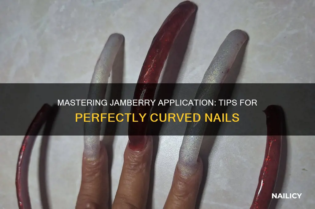 how to put jamberry on curved nails
