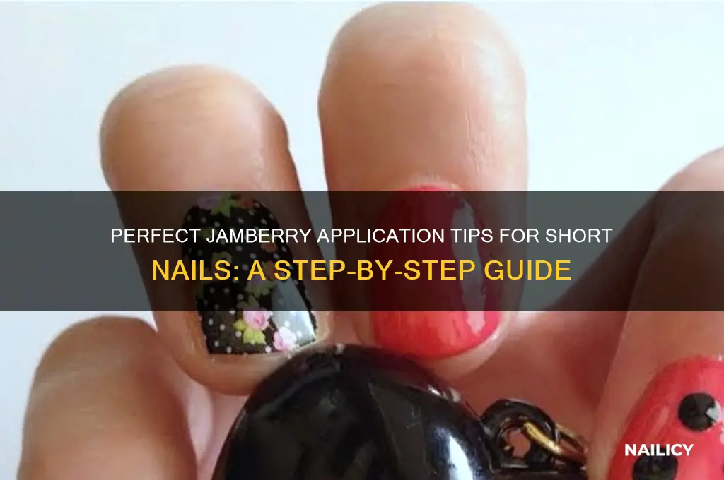 how to put jamberry on short nails