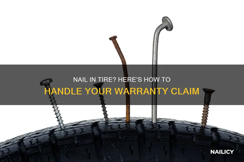 how to put nail in tire warranty