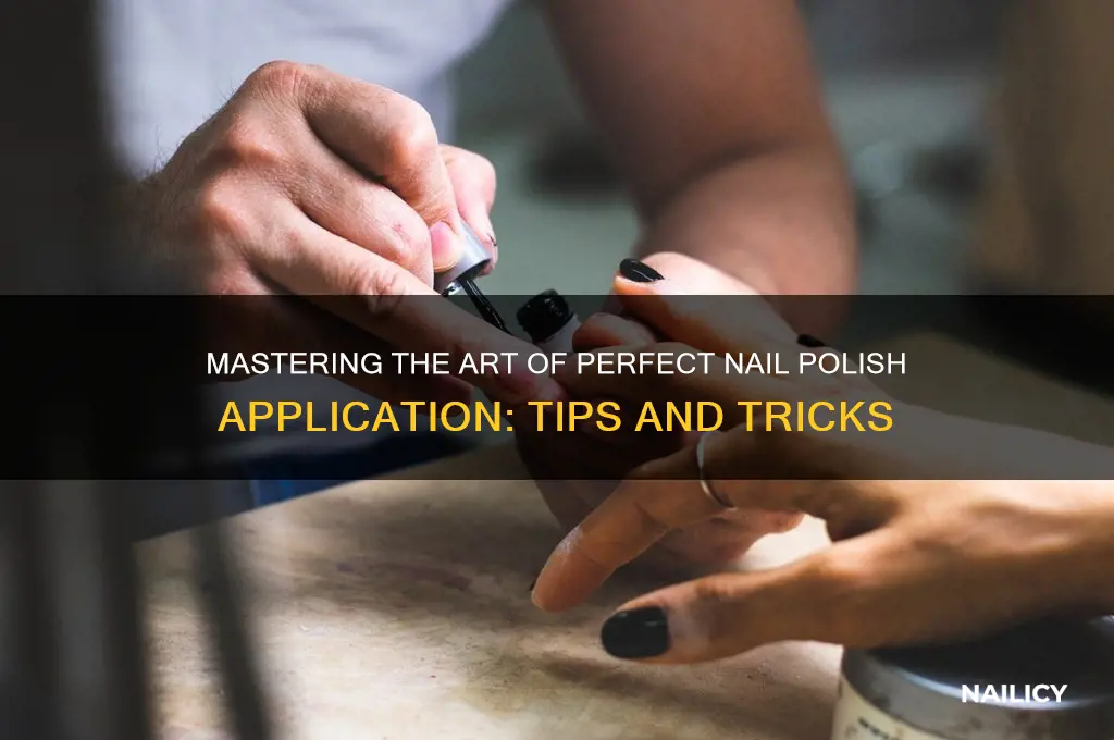how to put nail polish correctly