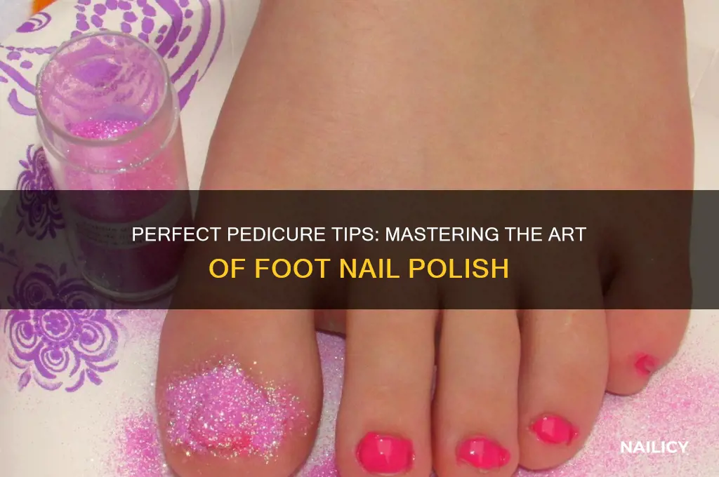 how to put nail polish on feet