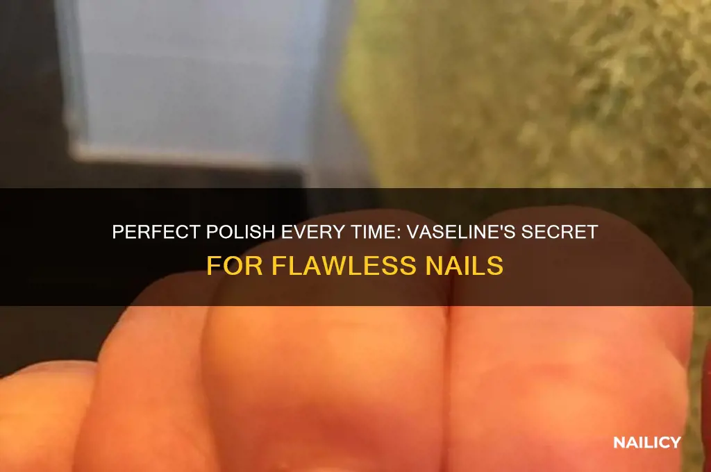 how to put nail polish on perfectly with vaseline