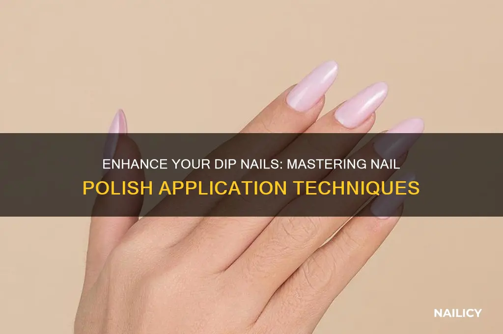how to put nail polish on top of dip ell