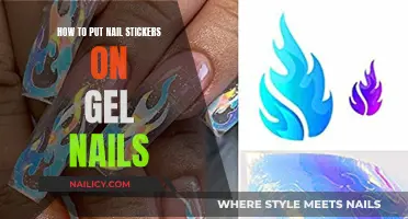 Applying Nail Stickers: Gel Nails Made Easy