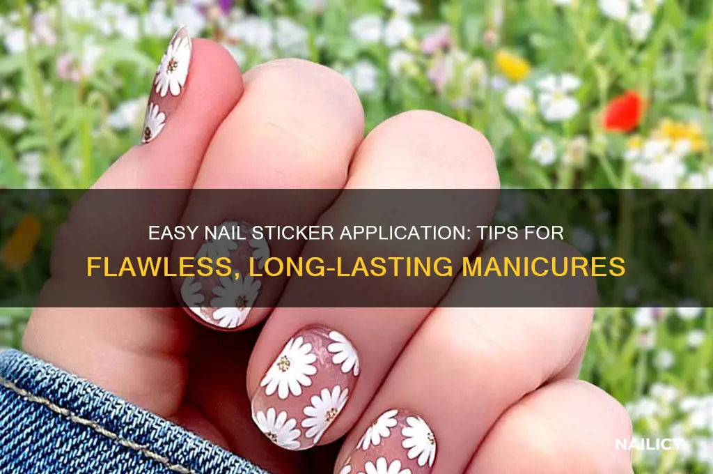 how to put nail stickers on your nails