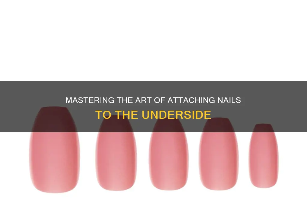 how to put nails on the underside