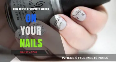 Creative Nail Art: Transferring Newspaper Print to Your Nails Easily