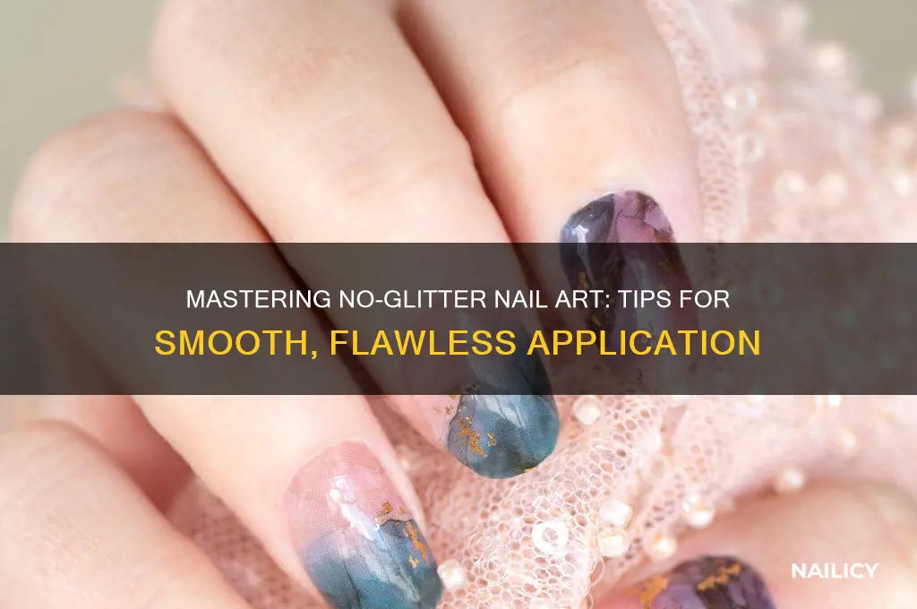 how to put nore glutter on nails