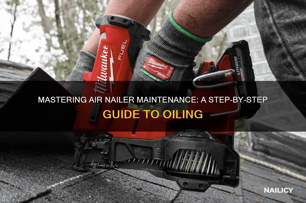 how to put oil in air nailer