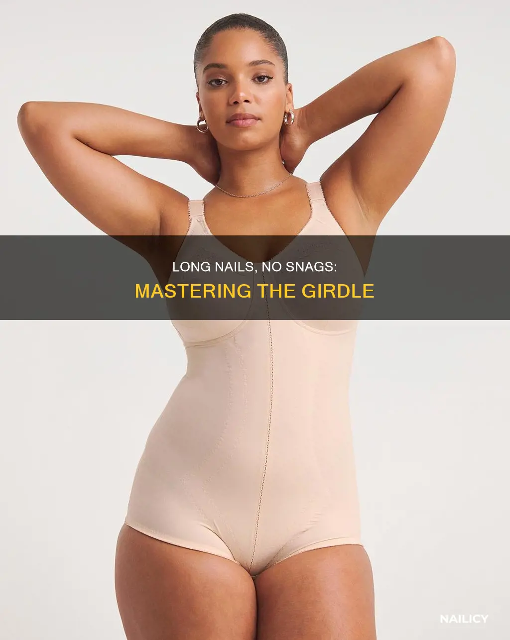 how to put on a girdle with long nails