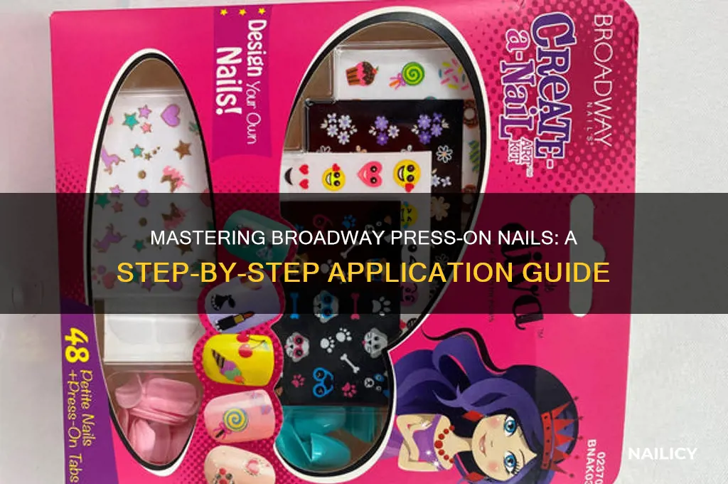 how to put on broadway press on nails