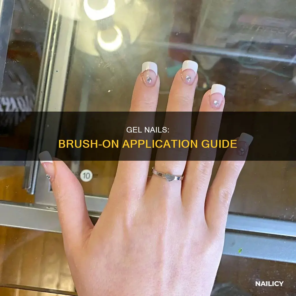 how to put on brush on gel nails
